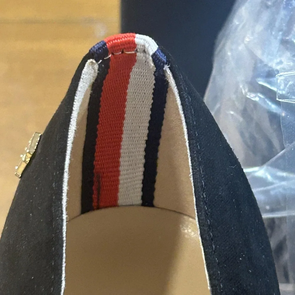 Tommy Hilfiger Shoes Womens Size 9.5 Black Abilene Pointed Toe Block Heel Pumps